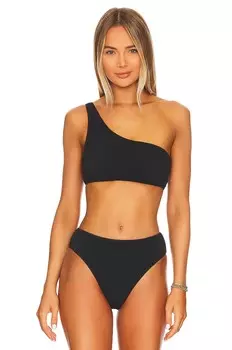 Топ бикини Seafolly One Shoulder, черный