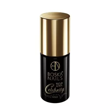 Топ Boska Nails Celebrity Gold No Wipe, 6 мл