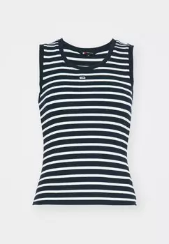 Топ BRETON STRIPE TANK Tommy Hilfiger, темно-синий
