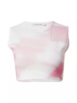 Топ Calvin Klein Jeans, цвет Pink/Light pink