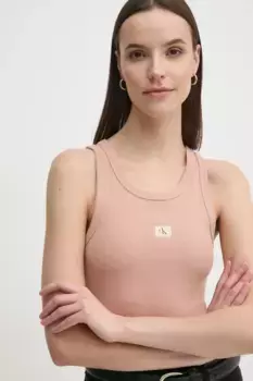Топ Calvin Klein Jeans, оранжевый