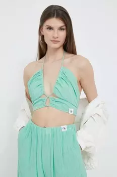 Топ Calvin Klein Jeans, зеленый