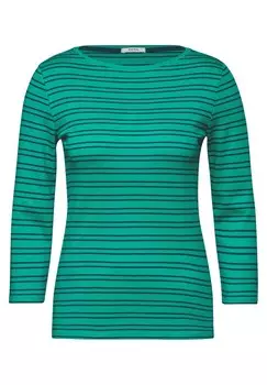 Топ CECIL Shirt, цвет green/petrol