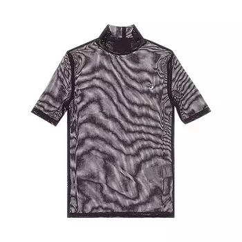 Топ Coperni High Neck Fitted Top, коричневый