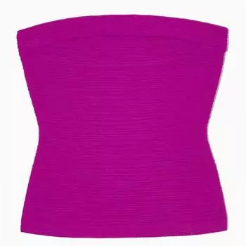 Топ COS Textured Bandeau, фиолетовый