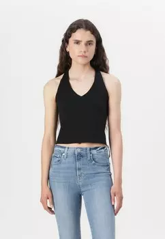 Топ CROP HALTER GAP, черный