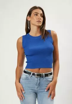 Топ CROP INFLUENCER, цвет royal