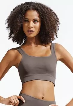 Топ CROP LASCANA, цвет braun
