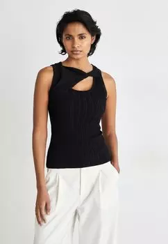Топ CUT OUT DKNY, цвет black