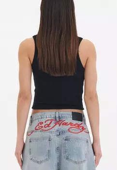 Топ DEATH BEFORE Ed Hardy, черный
