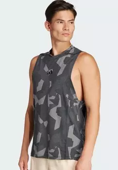Топ DESIGNED FOR TRAINING PRO SERIES WORKOUT adidas Performance, цвет grey five black
