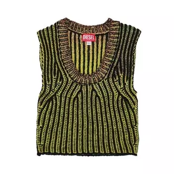 Топ Diesel M-Orkidea Knitted Top Bottle Green, зеленый
