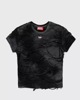 Топ Diesel T-Uncutie-Long-P1 Tee, цвет caviar