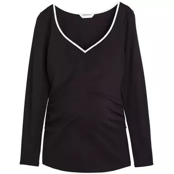 Топ для беременных H&amp;M Sweetheart-neckline, черный