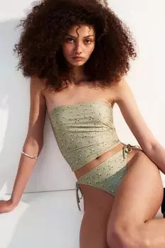 Топ для плавания бандо H&M, зеленый