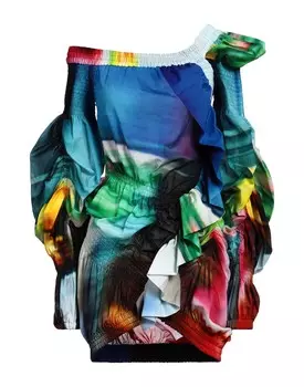 Топ Dries Van Noten, синий