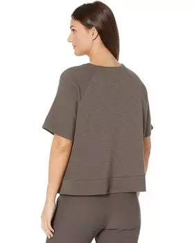 Топ Eileen Fisher Petite Crew Neck Short Sleeve Top, цвет Rye