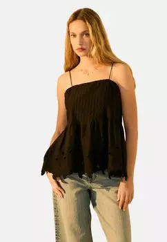 Топ EMBROIDERED Next, черный