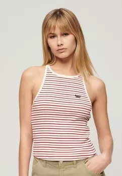 Топ ESSENTIAL LOGO STRIPED RACER Superdry, цвет red stripe