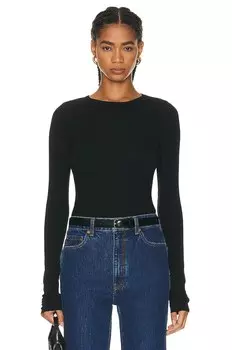 Топ Eterne Long Sleeve Fitted, черный