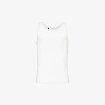 Топ everywear comfort из эластичного хлопка в рубчик Gymshark, белый
