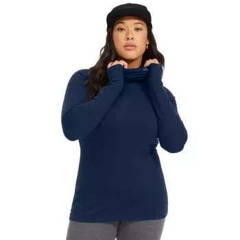 Топ evo Ridgetop Merino Wool Midweight High Neck, темно-синий