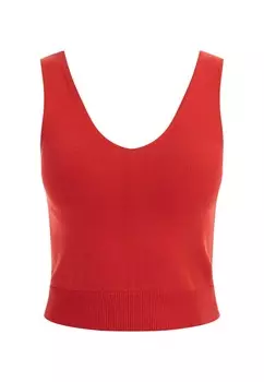 Топ faina Knitted Top, красный