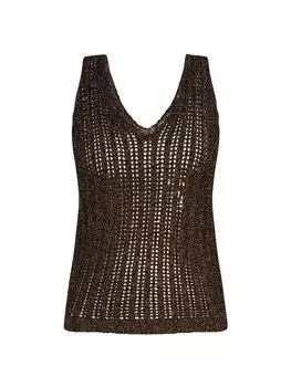 Топ faina Strick, цвет schwarz gold