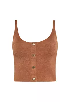 Топ faina Tank, цвет Braun Melange