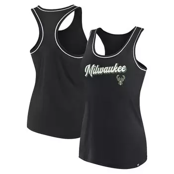 Топ Fanatics Branded Milwaukee Bucks, черный