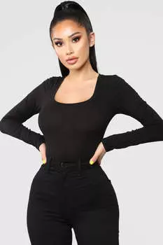 Топ Fashion Nova LKT2007L, черный