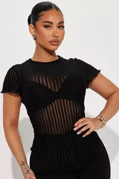 Топ Fashion Nova PTA6629, черный