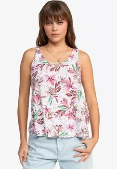 Топ FLOWING-PRINTED FOR Roxy, цвет white
