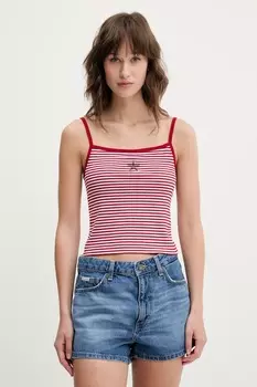 Топ Guess Jeans, бордовый