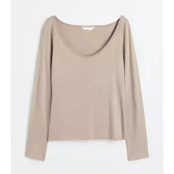 Топ H&amp;M Jersey, бежевый