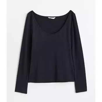 Топ H&amp;M Jersey, тёмно-синий