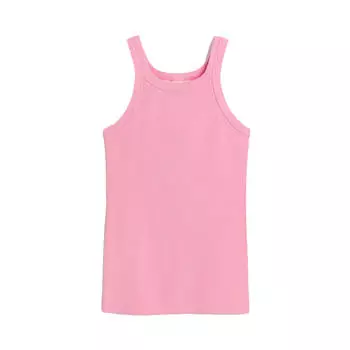 Топ H&amp;M Ribbed Tank, розовый
