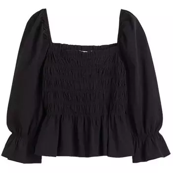 Топ H&amp;M+ Smocked, черный
