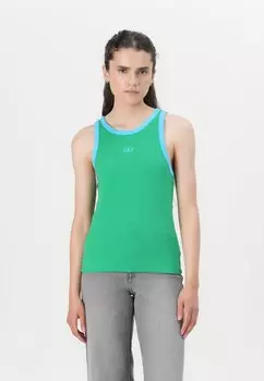 Топ HALTER LOGO GAP, зеленый