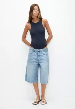 Топ HALTER PULL&BEAR, темно-синий
