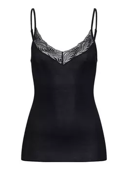 Топ Hanro Spaghetti Cotton Delight, черный