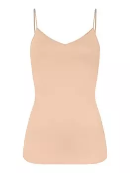Топ Hanro Spaghetti Cotton Seamless, бежевый