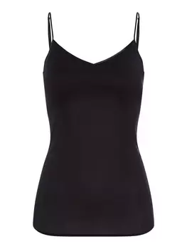 Топ Hanro Spaghetti Cotton Seamless, черный