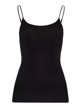 Топ Hanro Spaghetti Cotton Seamless, черный