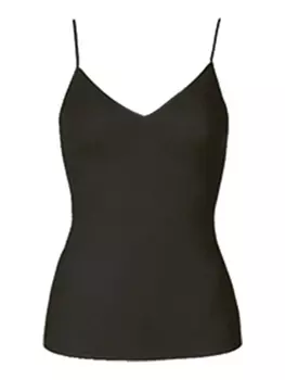 Топ Hanro Spaghetti Pure Silk, черный