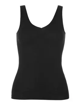 Топ Hanro Woolen Silk, черный
