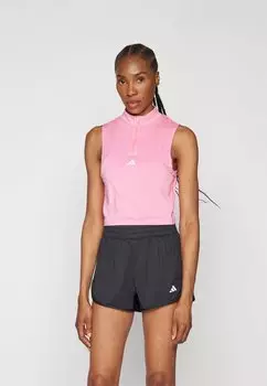 Топ Hyperglam Pop Tank adidas Performance, блаженство розового/розовый фьюжн