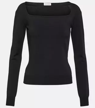 Топ из джерси Alexander Mcqueen, черный