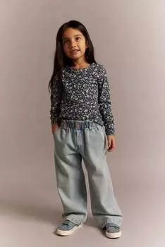 Топ из джерси с принтом H&M, синий