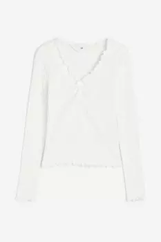 Топ из жатого джерси H&M